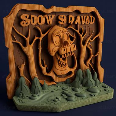3D модель Гра Скубі Ду і моторошне болото (STL)